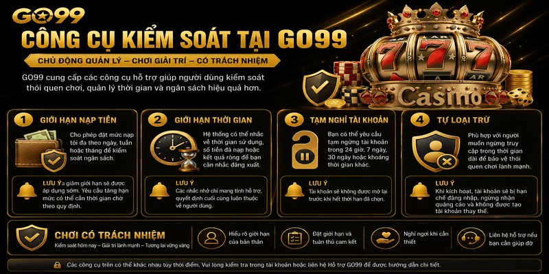 Công cụ kiểm soát tại GO99